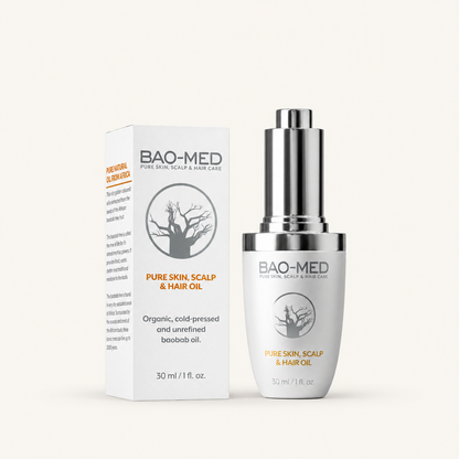 Bao-Med Pure Skin, Scalp & Hair Oil 30ml | Organic Baobab Oil