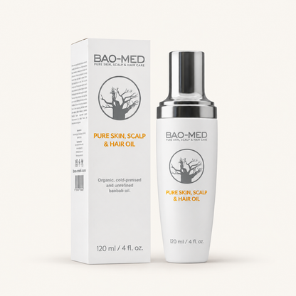 Bao-Med Pure Skin, Scalp & Hair Oil 120ml | Aceite de Baobab Orgánico